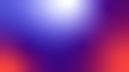 Indigo violet magenta red sunset gradient abstract background. Smooth ombré blend transition. Bright glow shimmer neon metallic haze. Soft noise grain blur overlay minimal modern design