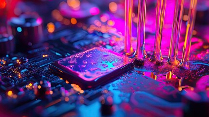 diagnostics emitting biochip