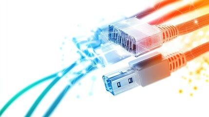 cat6a rotating network cable