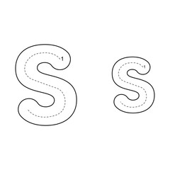 Uppercase and Lowercase Alphabet Letter Tracing Worksheet for Kids – Printable ABC Tracing Pages for Preschool and Kindergarten Learning.