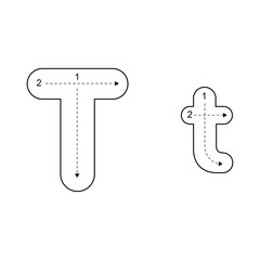 Uppercase and Lowercase Alphabet Letter Tracing Worksheet for Kids – Printable ABC Tracing Pages for Preschool and Kindergarten Learning.