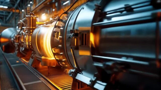 Industrial equipment in the workshop. Applicable for presentations about production and technology.
