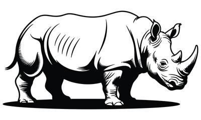rhino vector illustration