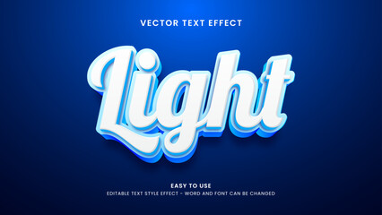 light editable text effect