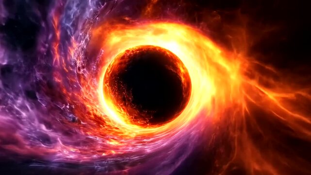 Cosmic Wonders: Mesmerizing Black Hole Simulation with Fiery Plasma Accretion Disk