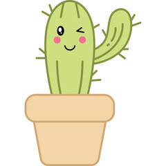 Cute Cartoon Cactus