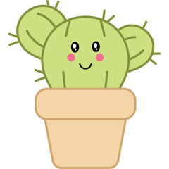 Cute Cartoon Cactus