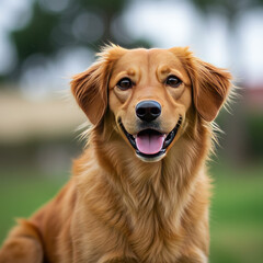 Fototapeta premium golden retriever portrait