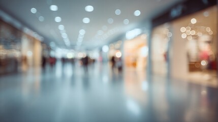 Blurred Shopping Mall Background Perfect for Website Backgrounds, Marketing Materials, and Corporate Presentations