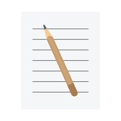 pencil and paper illustration