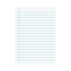 blank notebook page illustration