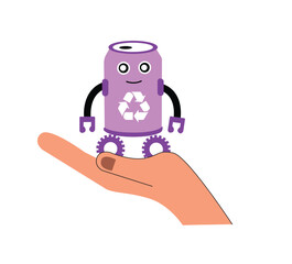 Recycled Can Robot
