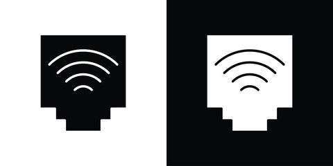 TCP icon, vector flat icon. Flat illustration.