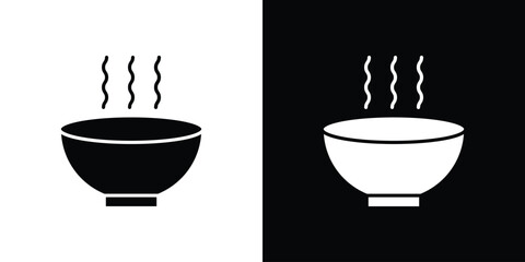 Soup icon, vector flat icon. Flat illustration.