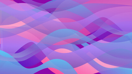 Purple abstract colorful vector background with pink and blue waves. Digital dynamic gradient wallpaper. Luxury backdrop. 