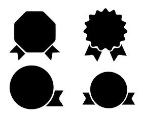 Clean Black Vector Badge Set for eCommerce, Marketing, and Sales Use, Includes Minimalist Labels for Discounts, Offers, and Promotions, Editable Formats: AI, EPS, JPG, PNG, Ideal for Both Digital and 