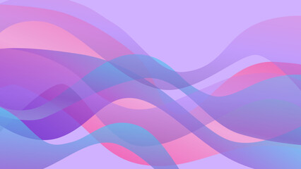 Purple abstract colorful vector background with pink and blue waves. Digital dynamic gradient wallpaper. Luxury backdrop. 