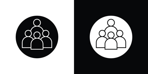 people icon, vector flat icon. Flat illustration.