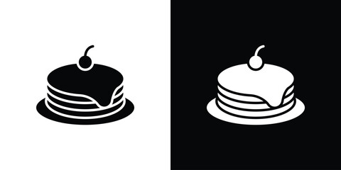 Pancake icon, vector flat icon. Flat illustration.