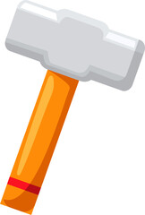 Sledgehammer Illustration, ideal for themes related to building, repair, and hard work