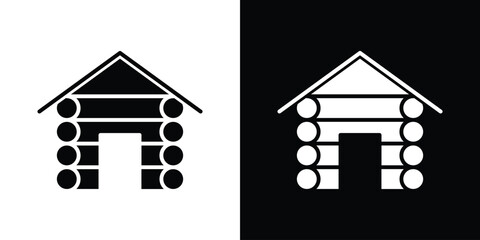 Lodge icon, vector flat icon. Flat illustration.