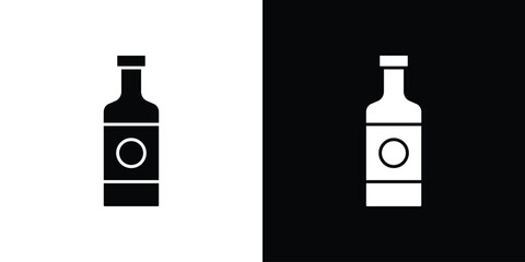 Gin icon, vector flat icon. Flat illustration.