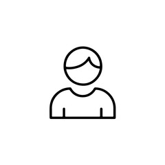 User Avatar Icon – Minimal Line Art