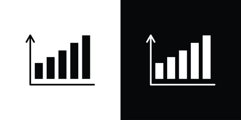 Fototapeta premium Bar diagram icon, vector flat icon. Flat illustration.