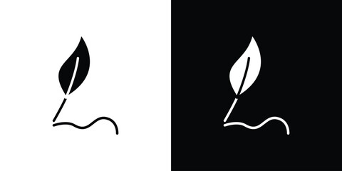 Author signs, vector flat icon. Flat illustration.