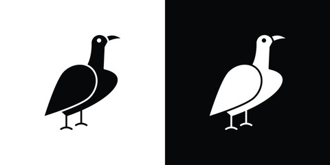 Albatross icon, vector flat icon. Flat illustration.