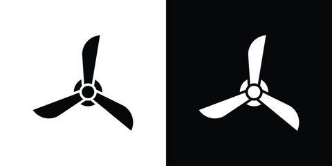 Airscrew icon, vector flat icon. Flat illustration.