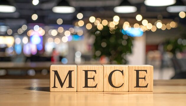 Wooden blocks spelling out a word