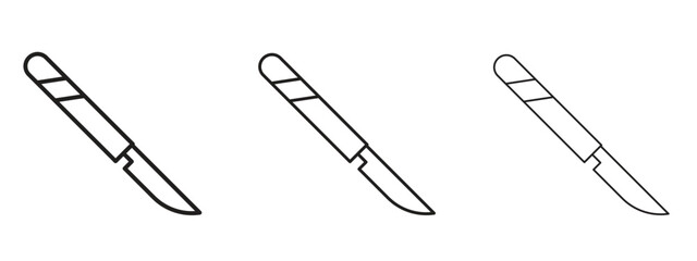 Scalpel icon. Simple element illustration. Can be used for web and mobile.