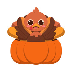 Cartoon Turkey Thanksgiving Illustrations