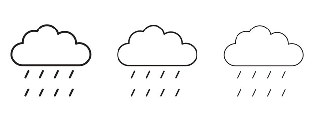 Raining icon. Simple element illustration. Can be used for web and mobile.