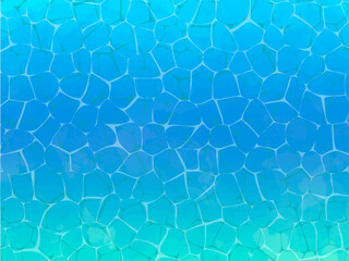 海や湖の水面のようなイメージの背景素材。手描きの水彩風テクスチャーとゆらゆらした水面の輝きのイメージ。