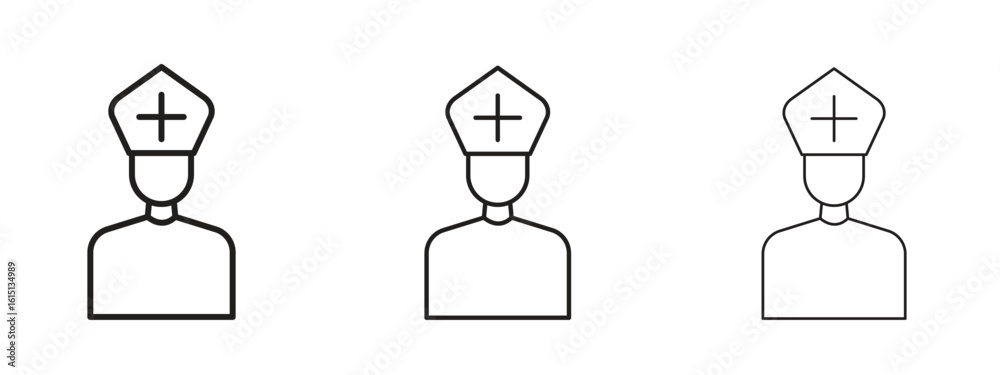 Canvas Prints pope icon. simple element illustration. can be used for web and mobile.