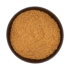 brown sugar in a isolated bowl