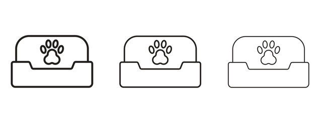 Pet bed icon. Simple element illustration. Can be used for web and mobile.