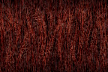 Deep crimson textured fur