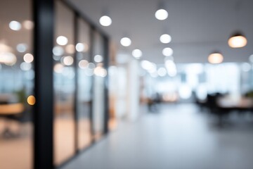 Blurred Office Background With Modern Business Workspace Design Ideal For Website Backgrounds, Corporate Presentations, And Advertising Campaigns