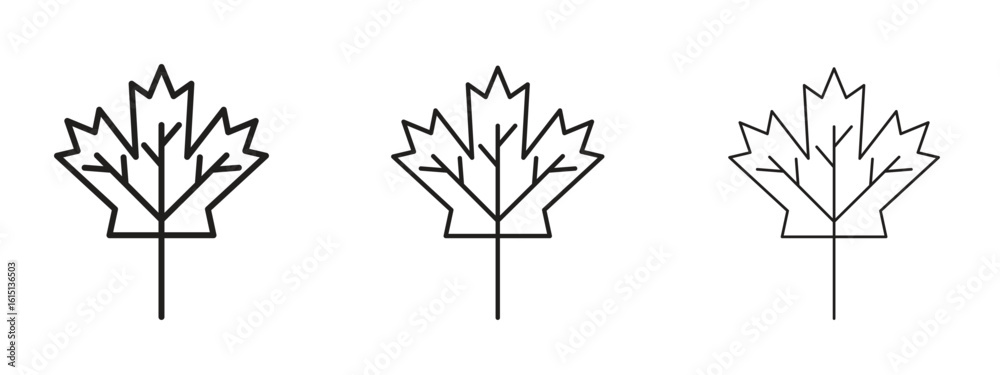 Wall mural maple leaf icon. simple element illustration. can be used for web and mobile.