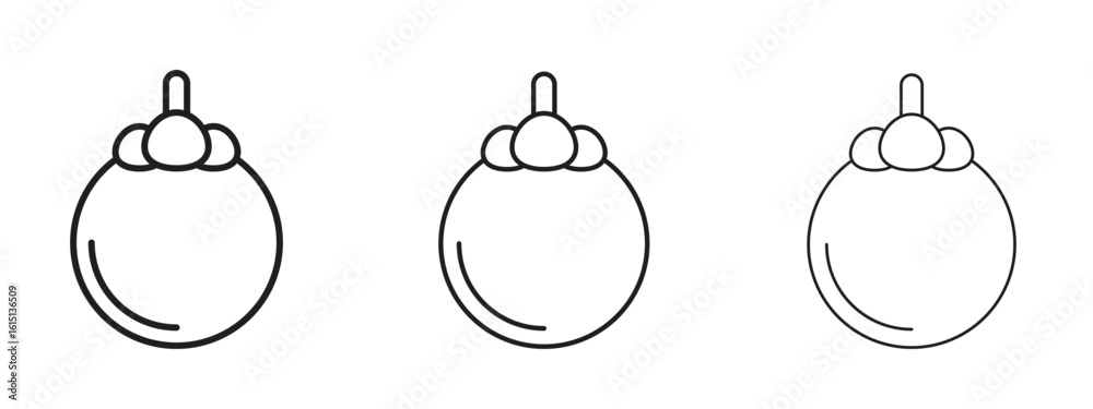 Canvas Prints mangosteen icon. simple element illustration. can be used for web and mobile.