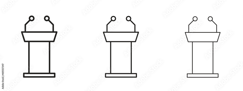 Wall mural lectern icon. simple element illustration. can be used for web and mobile.