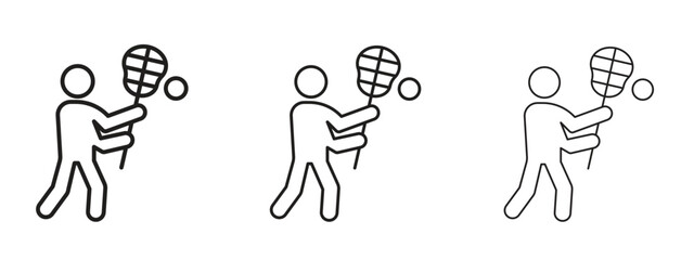 Lacrosse icon. Simple element illustration. Can be used for web and mobile.