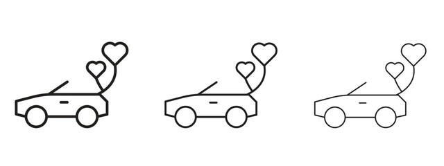 Just married icon. Simple element illustration. Can be used for web and mobile.