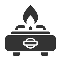 Stove Icon Glyph Style. Vector Illustration Design