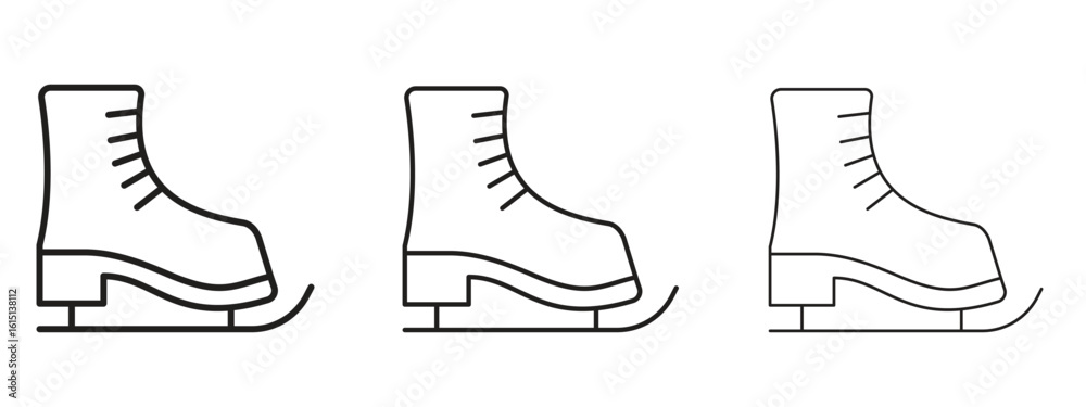 Wall mural ice skating icon. simple element illustration. can be used for web and mobile.