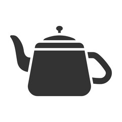 Teapot Icon Glyph Style. Vector Illustration Design