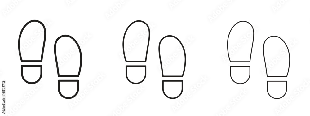 Wall mural footprint icon. simple element illustration. can be used for web and mobile.